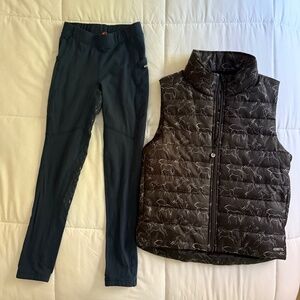 Kerrits Vest and Nylon riding pants